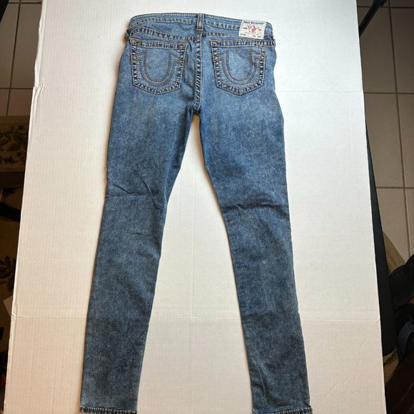 True Religion Women's Big T Stella Low Rise Skinny Jeans Size 31 - Picture 2 of 6